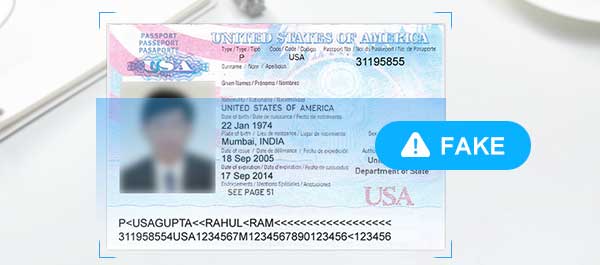 Système d'authentification de l'identité du passeport
