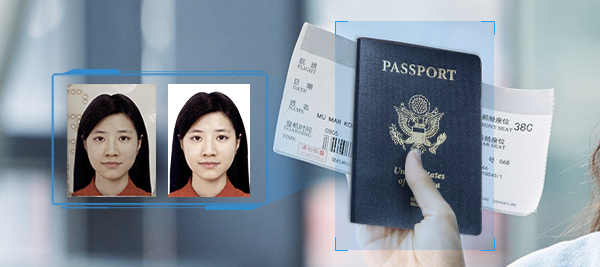 Extração de alta precisão da imagem do portador a partir do documento físico e do chip RFID integrado.